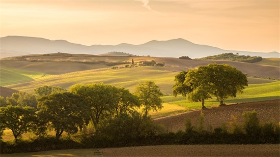 日落美景的句子